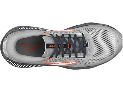 Brooks Mens Beast GTS 23- Grey/Scarlet/Ebony (1104011D030)