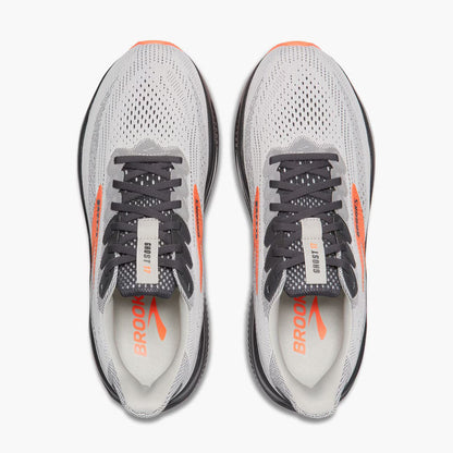 Brooks Men's Ghost 17 - Oyster Mushroom/Orange/Ebony (1104421D048)