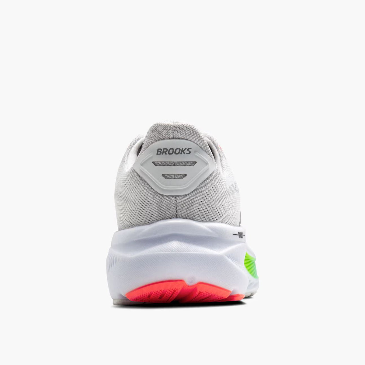 Brooks Men's Ghost 17 (Wide) - White/Pink Clay/Gecko