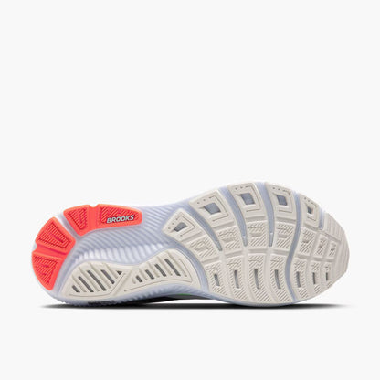 Brooks Men's Ghost 17 (Wide) - White/Pink Clay/Gecko