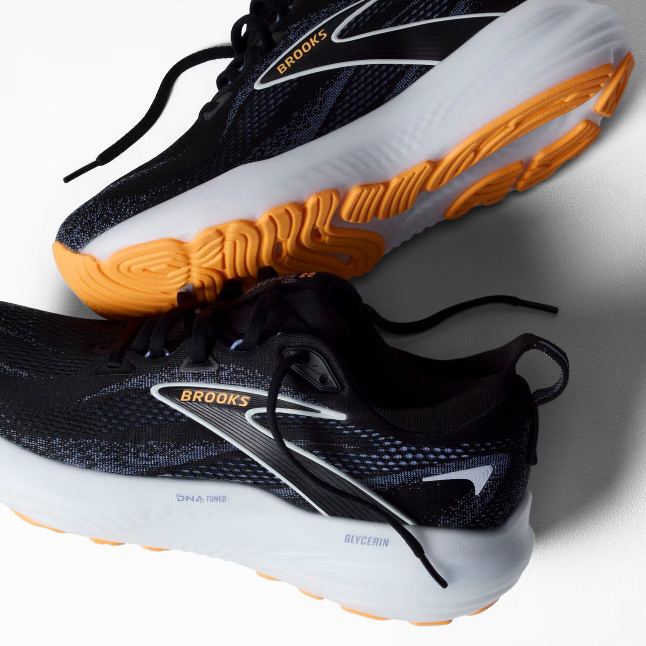 Brooks Men's Glycerin 22 - Black/Country Blue/Orange Pop (1104451D013)