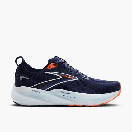 Brooks Mens Glycerin 22- Peacoat/Blue Ribbon/Orange(1104451D494)