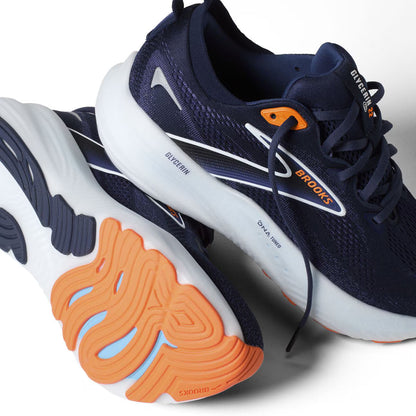 Brooks Mens Glycerin 22- Peacoat/Blue Ribbon/Orange(1104451D494)
