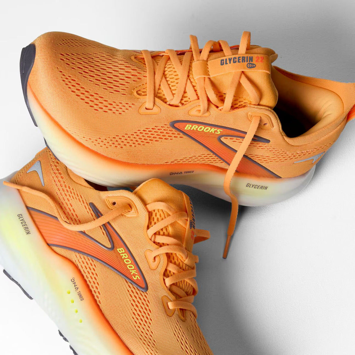 Brooks Men's Glycerin 22 - Orange/Nightlife/White