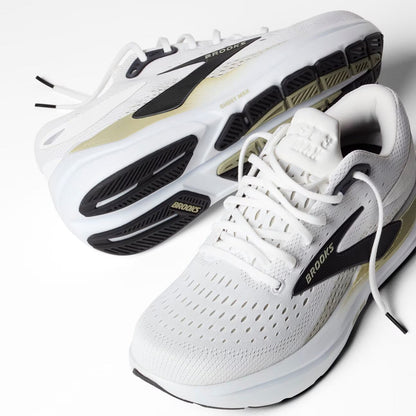 Brooks Men's Ghost Max 3 (Wide) - Bright White/Tea/Black