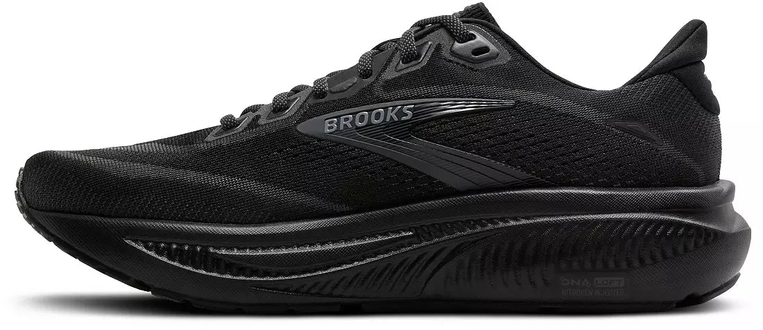Brooks Men's Ghost 18 (Wide) - Black/Black/Ebony