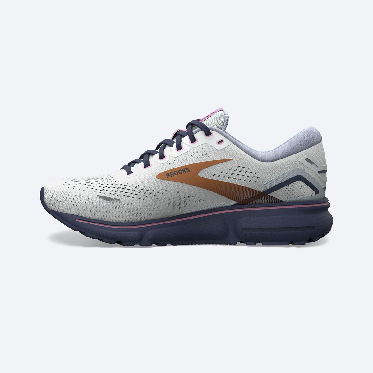 Brooks Womens Ghost 15 Wide - Spa Blue/Neo Pink/Copper (1203801D492)