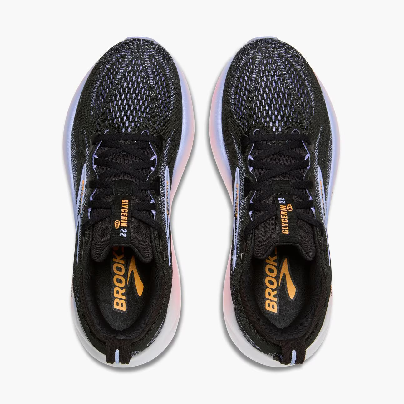 Brooks Womens Glycerin 22 - Black/Blue Heron/Orange