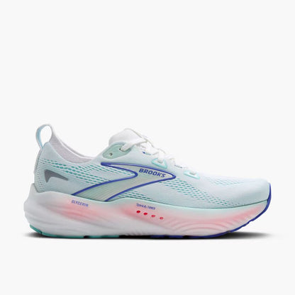 Brooks Women's Glycerin GTS 22 (Wide) - White/Limpet Shell/Amparo Blue