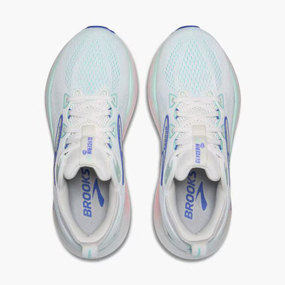 Brooks Women's Glycerin GTS 22 (Wide) - White/Limpet Shell/Amparo Blue