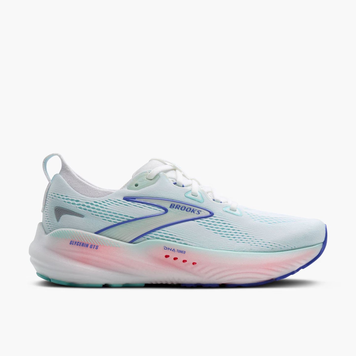 Brooks Women's Glycerin GTS 22 - White/Limpet Shell/Amparo Blue