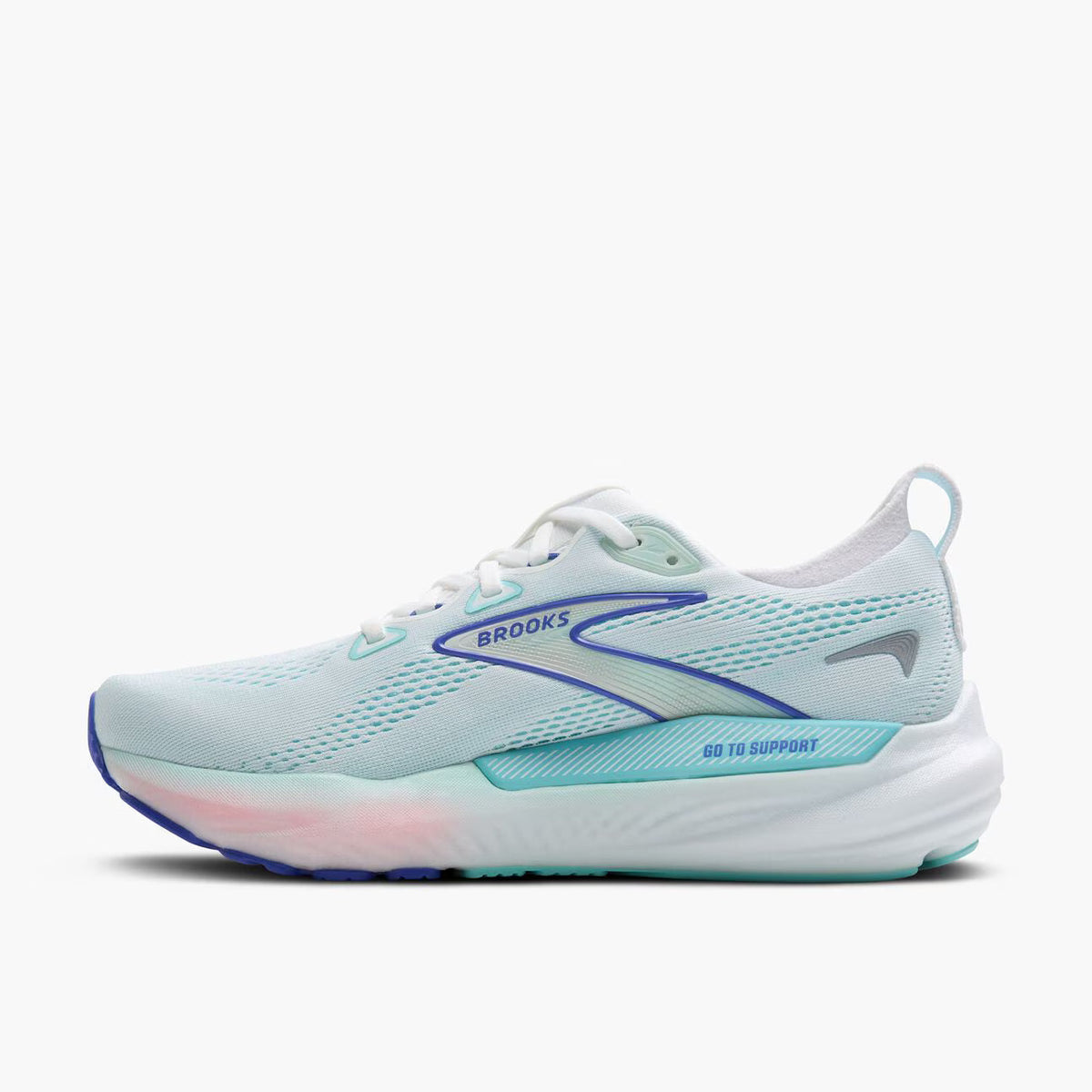 Brooks Women's Glycerin GTS 22 - White/Limpet Shell/Amparo Blue