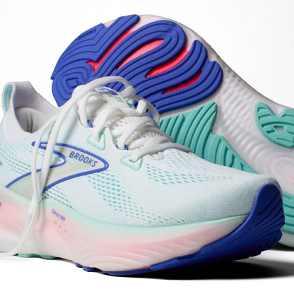 Brooks Women's Glycerin GTS 22 - White/Limpet Shell/Amparo Blue