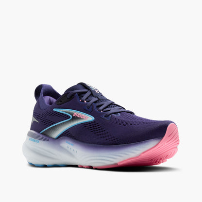 Brooks Womens Glycerin GTS 22 Extra Wide - Blue Ribbon/Peacoat/Dianthus (1204352E429)