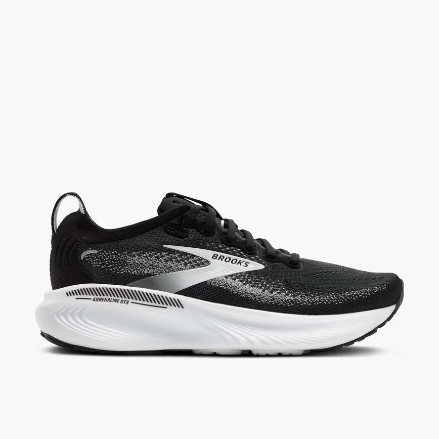 Brooks Women's Adrenaline GTS 25 - Black/Grey/White - Wide (D)