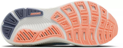 Brooks Women's Ghost 18 (Wide) - Star White/Cyber Peach/Grey