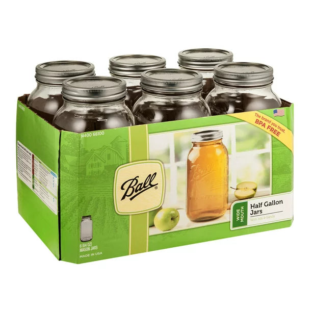 Ball Canning Half Gallon Jar - 6 CT 1 Pack