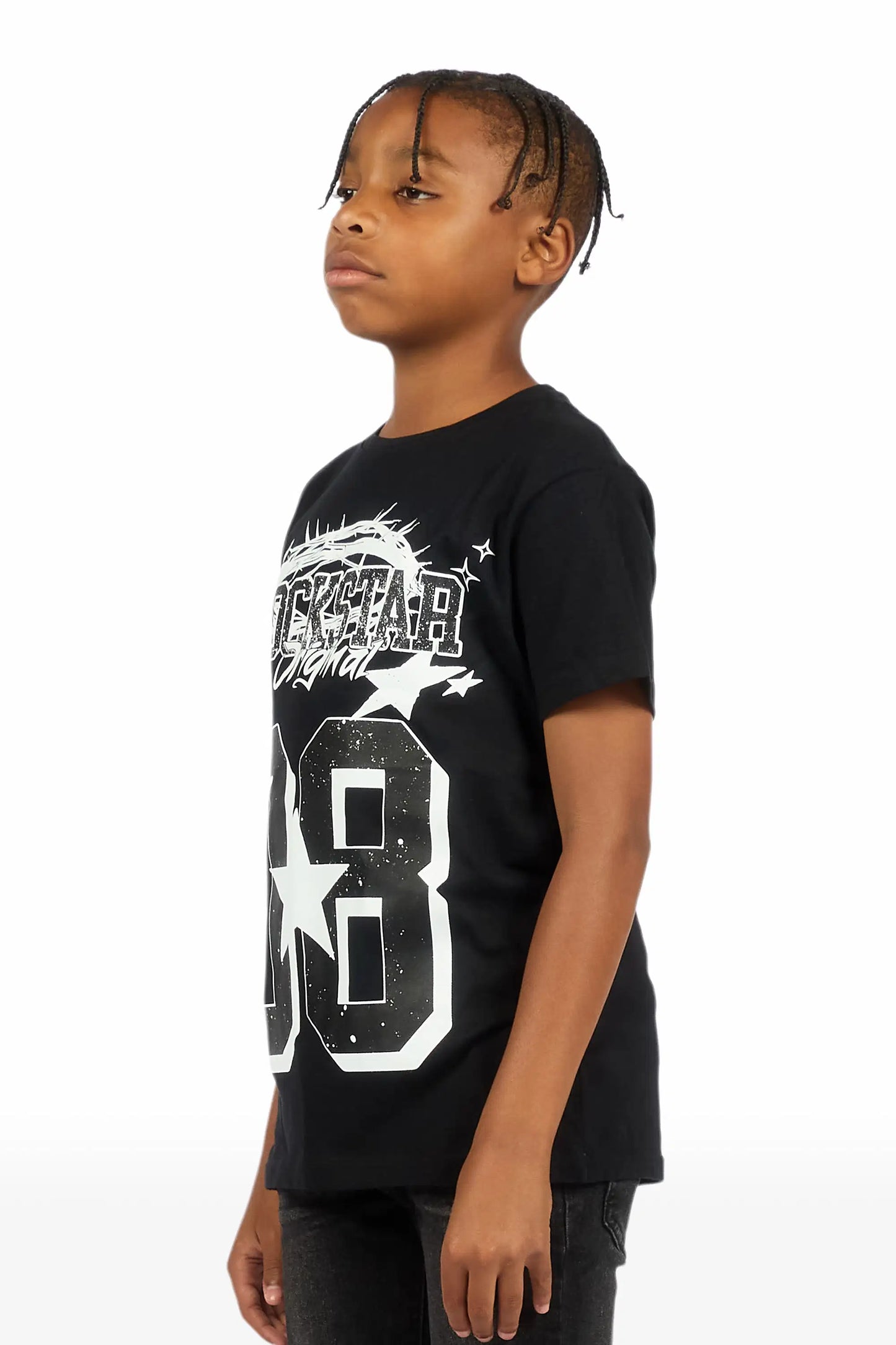 Boys Allstar Black/White Graphic T-Shirt
