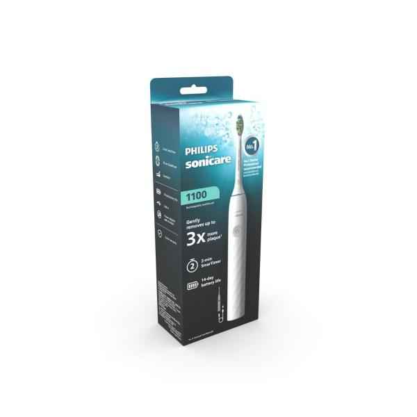 *PHILIPS SONICARE ELECTRIC TOOTHBRUSH SERIES 1100 WHITE 1 PACK