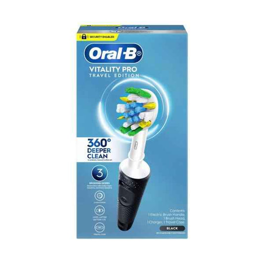 *ORAL B VITALITY PRO 300 D/C E-TOOTHBRUSH + CASE BLACK 1 PACK