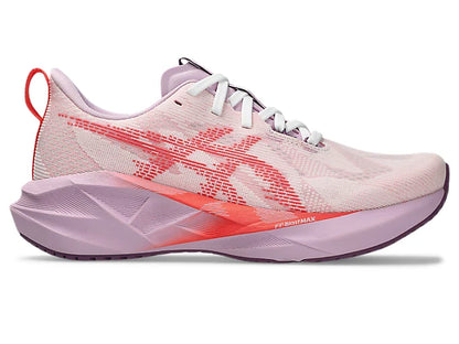 Asics Womens Novablast 5- White/Coral Reef (1012B765-101)