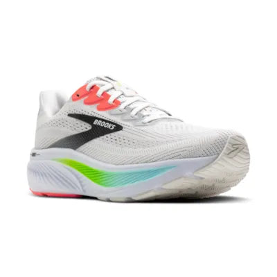 Brooks Mens Ghost 17 Wide - White/Pink Clay/Gecko (1104422E112)