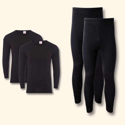 2 Pack Men's Thermal Underwear Set