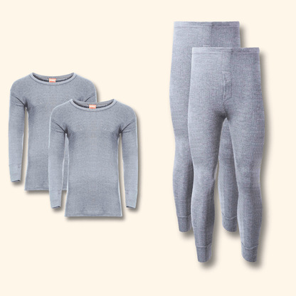 2 Pack Men's Thermal Underwear Set