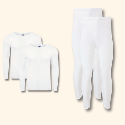 2 Pack Men's Thermal Underwear Set