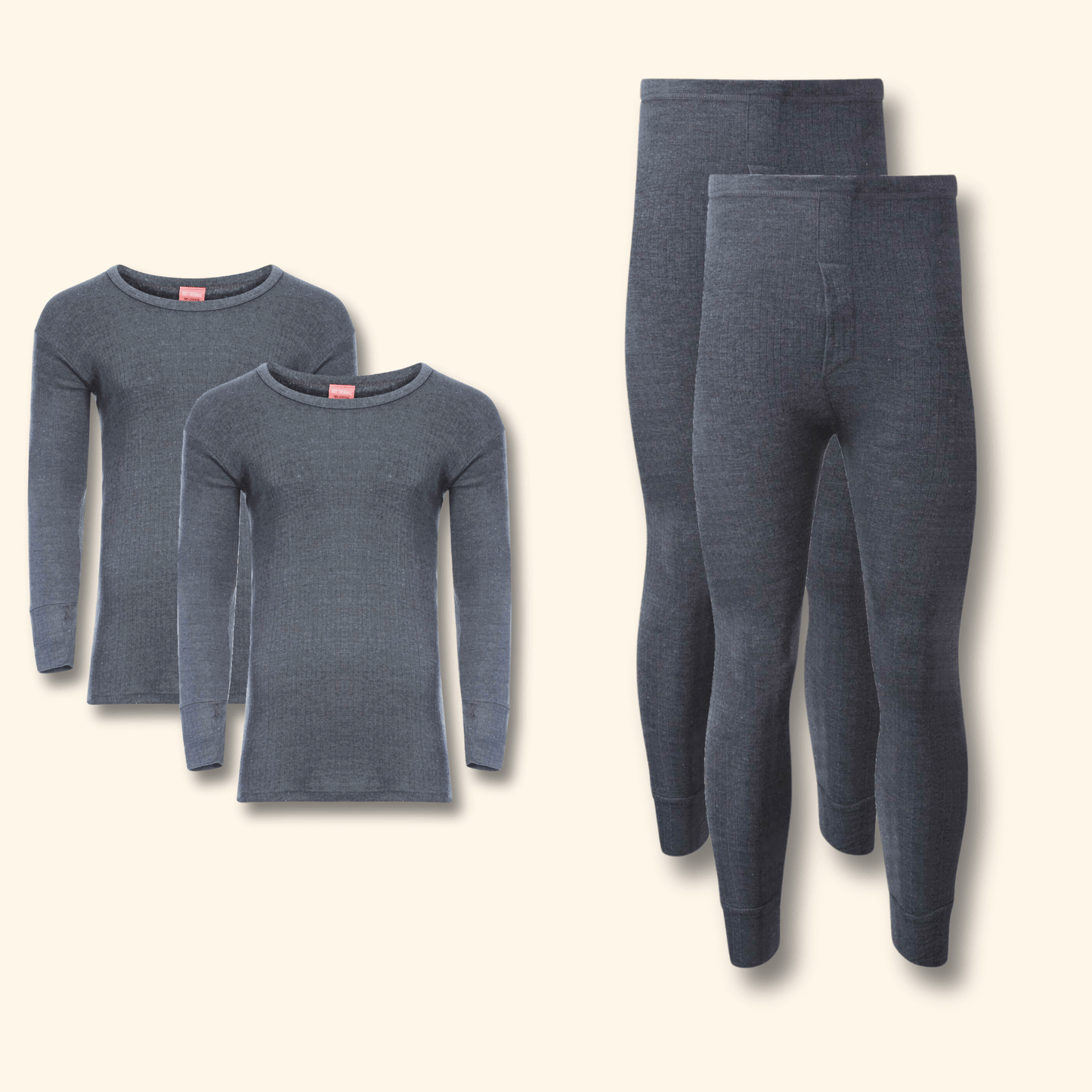 2 Pack Men's Thermal Underwear Set