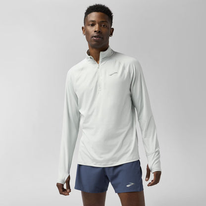 Brooks Dash 1/4 Zip 3.0 - Smoke - MEN (211565)