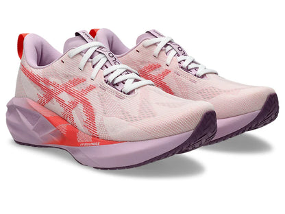 Asics Womens Novablast 5- White/Coral Reef (1012B765-101)