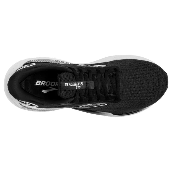 Brooks Mens Glycerin GTS 21- Black/Grey/White (1104201D090)
