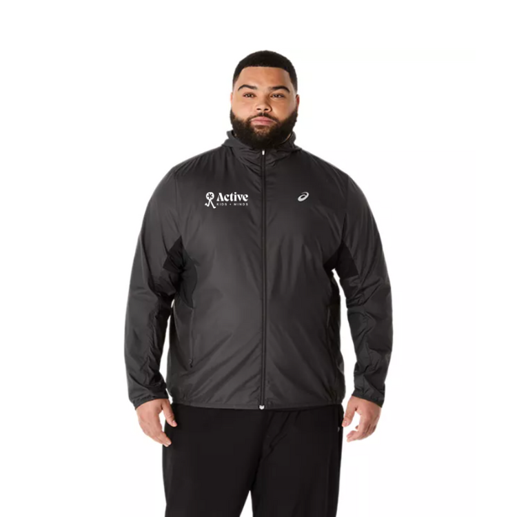 Active Kids and Minds - ASICS Men's Silver Jacket Black (2011D235) (A017)