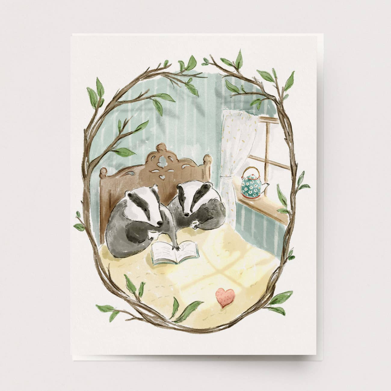 Morning Coffee Badgers Card