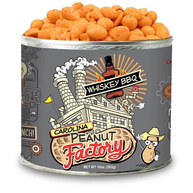 1949 Nut Company CPF Whiskey BBQ Peanuts - 10 OZ 6 Pack