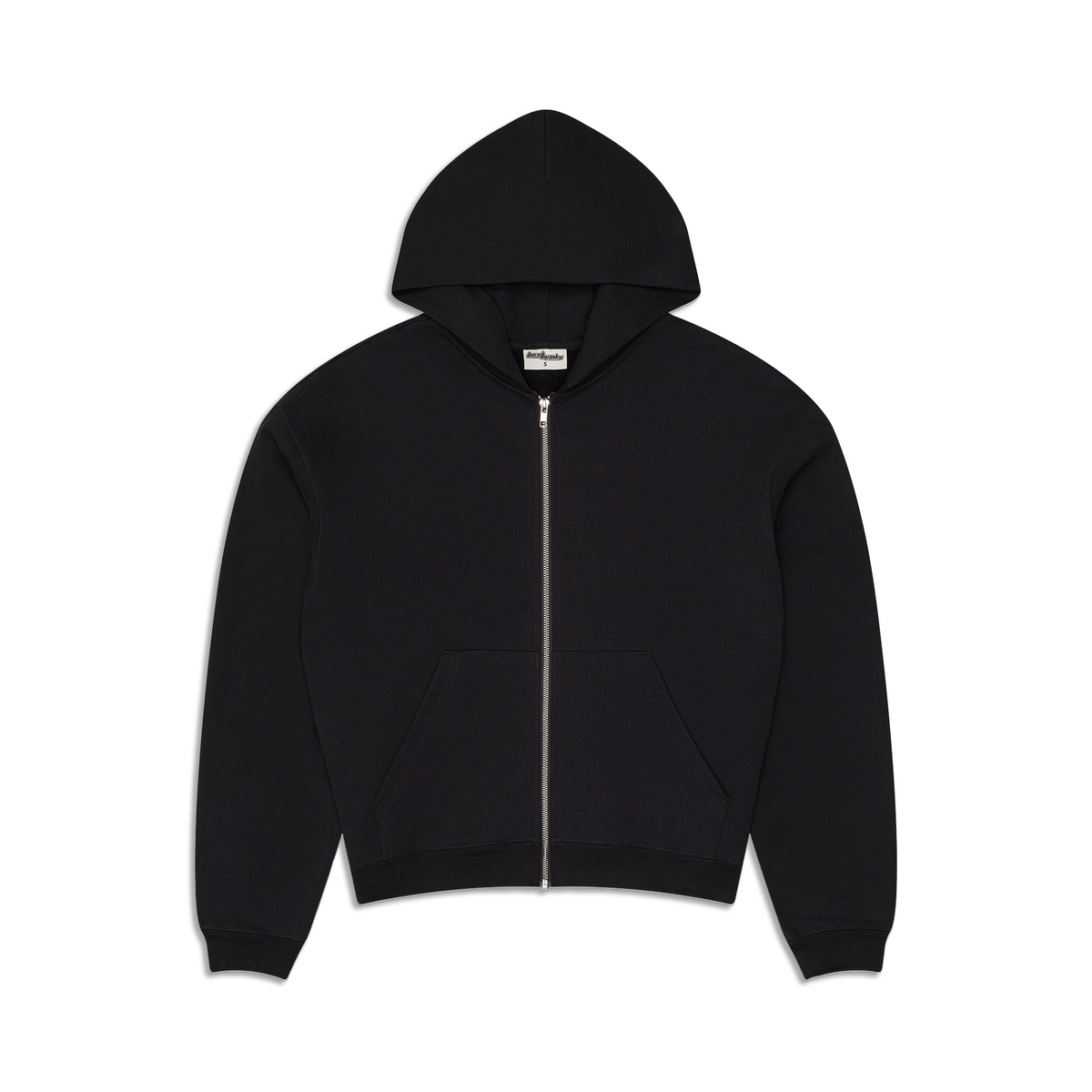 600 GSM 'Black' Zip-Up Hoodie