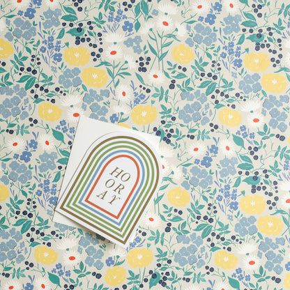 Blackberry Floral Gift Wrap - Roll
