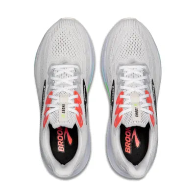 Brooks Mens Ghost 17 - White/Pink Clay/Gecko (1104421D112)