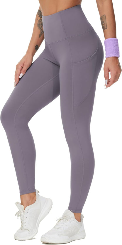 THE GYM PEOPLE Thick High Waist Yoga Pants with Pockets