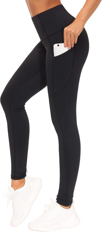 THE GYM PEOPLE Thick High Waist Yoga Pants with Pockets