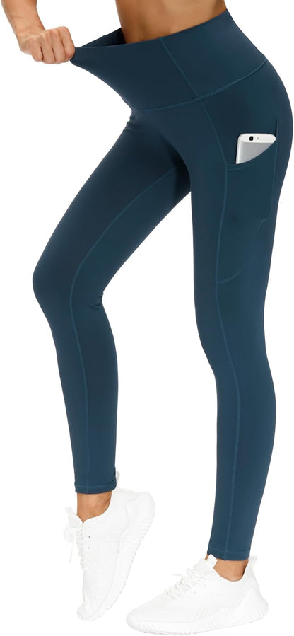 THE GYM PEOPLE Thick High Waist Yoga Pants with Pockets