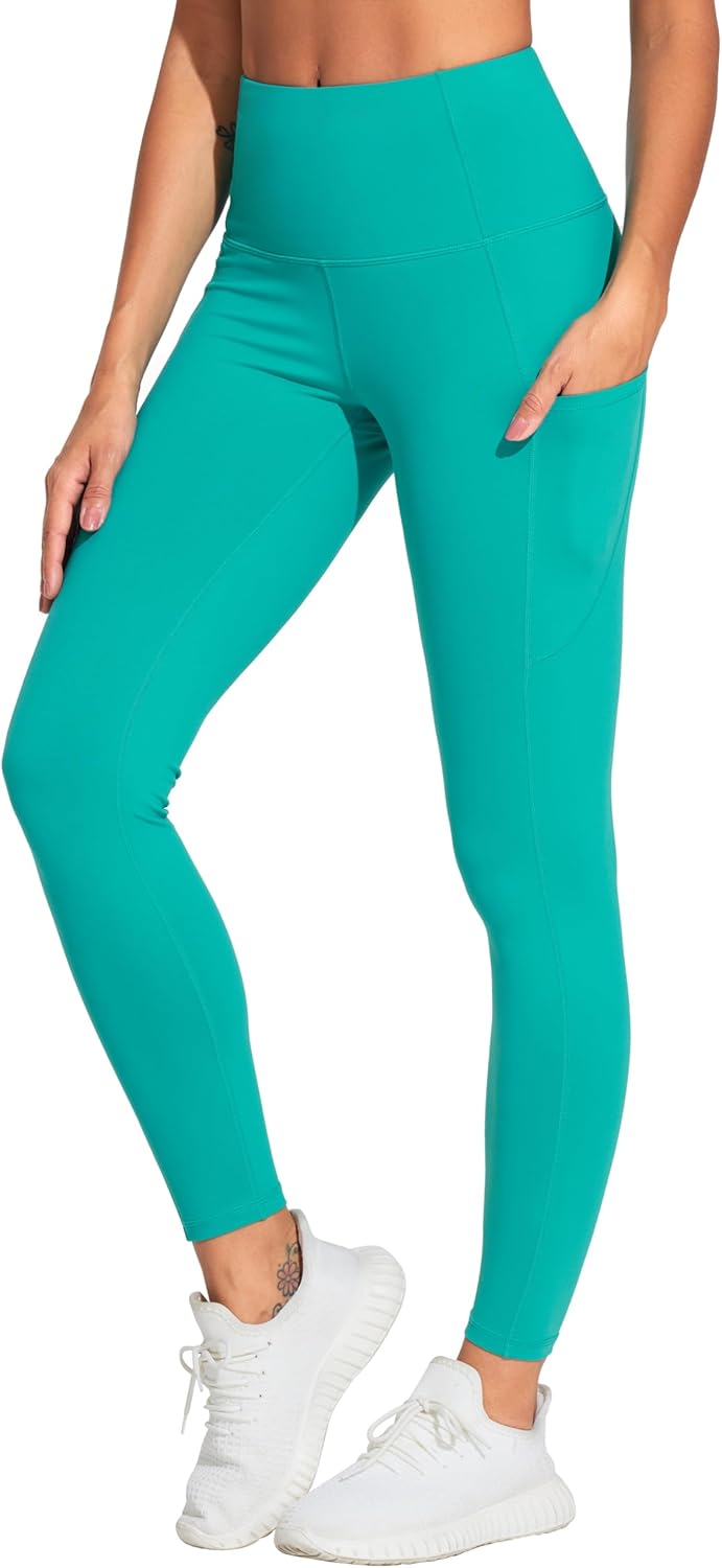 THE GYM PEOPLE Thick High Waist Yoga Pants with Pockets