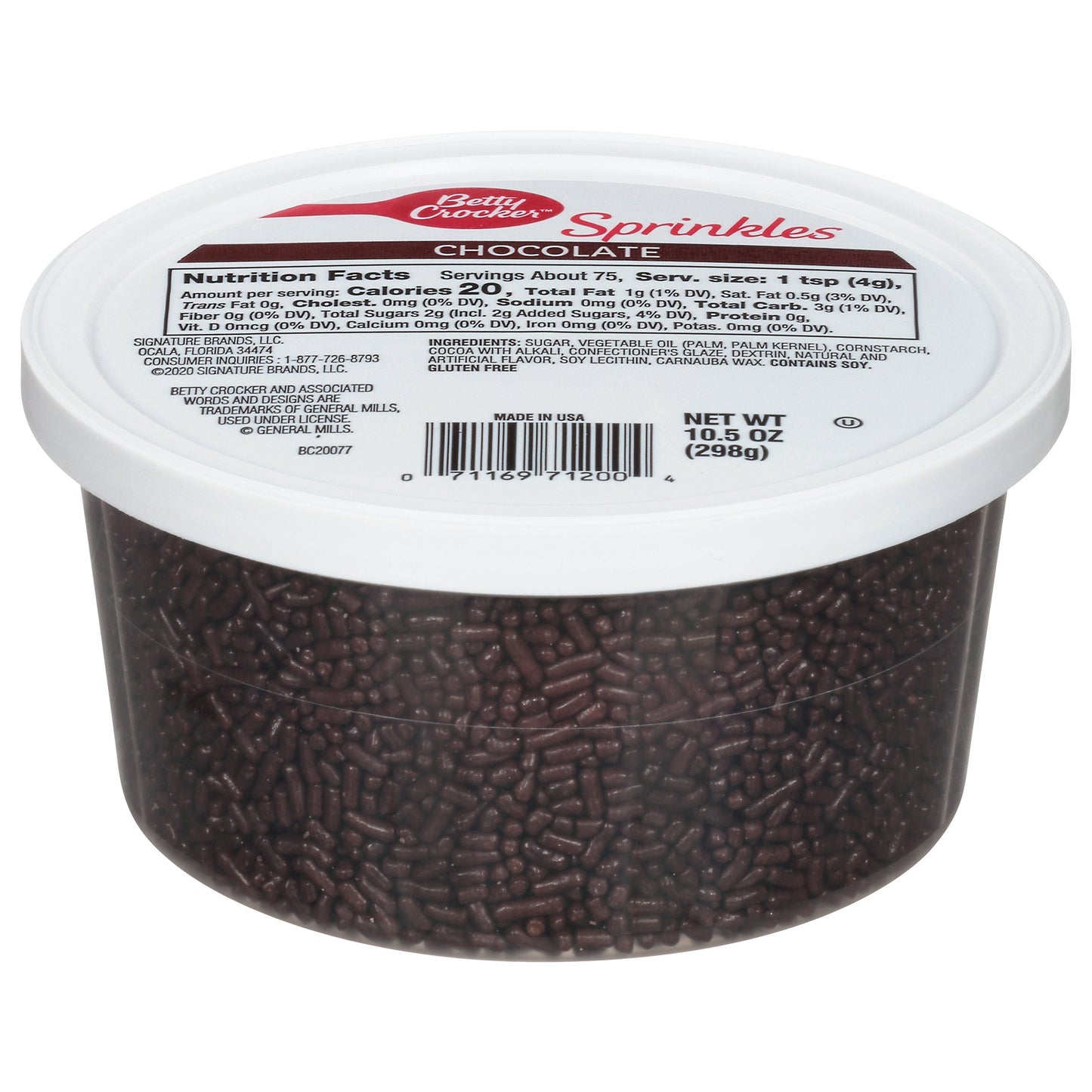Betty Crocker Sprinkles Sweet Toppings Chocolate - 10.5 OZ 12 Pack