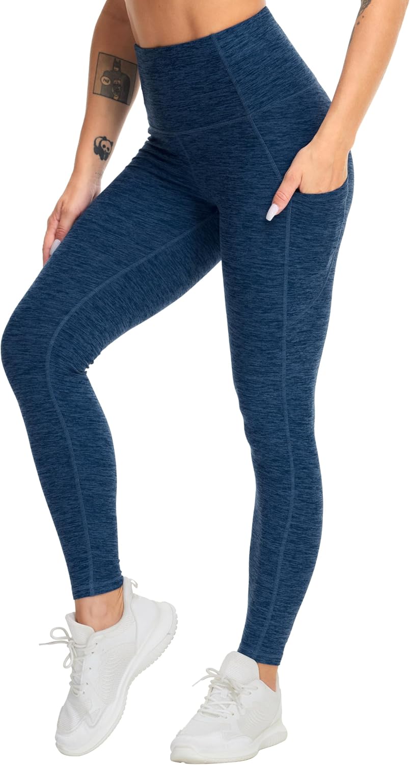 THE GYM PEOPLE Thick High Waist Yoga Pants with Pockets
