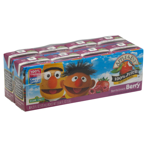 Apple & Eve Juice Sesame Street Bert & Ernie's Berry - 33.84 FZ 5 Pack