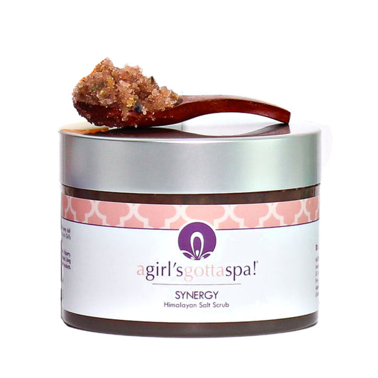 A Girl's Gotta Spa! Synergy Himalayan Salt Body Scrub - 10 OZ 3 Pack