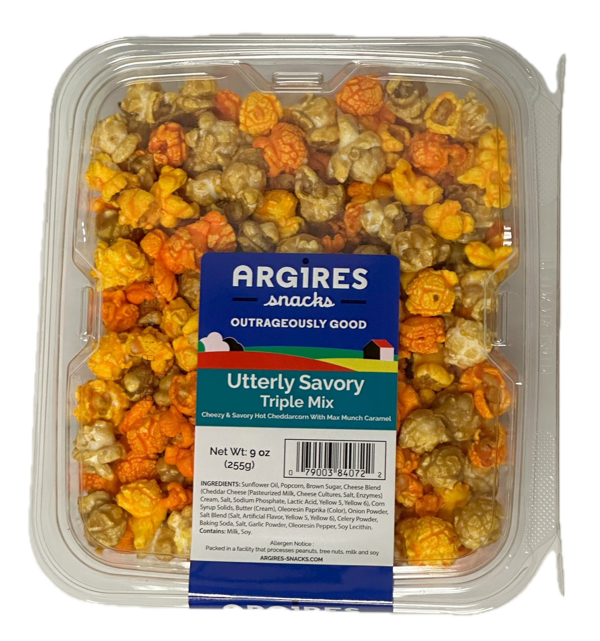 Argires Snacks Utterly Savory Triple Mix - 9 OZ 8 Pack