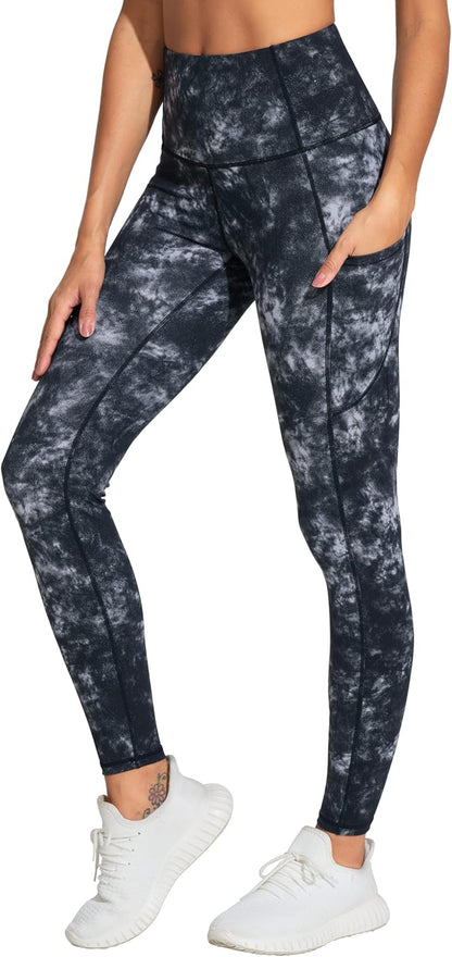 THE GYM PEOPLE Thick High Waist Yoga Pants with Pockets