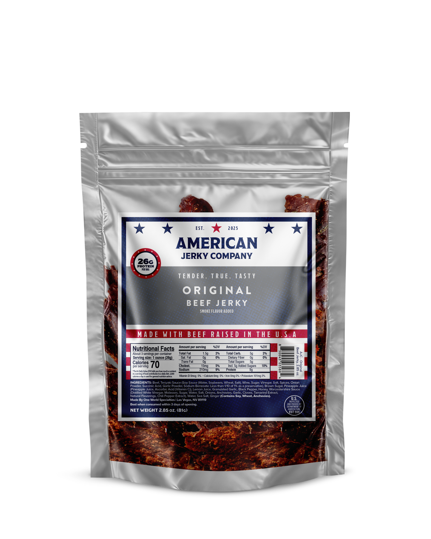 American Jerky Company - 2.85 OZ 25 Pack